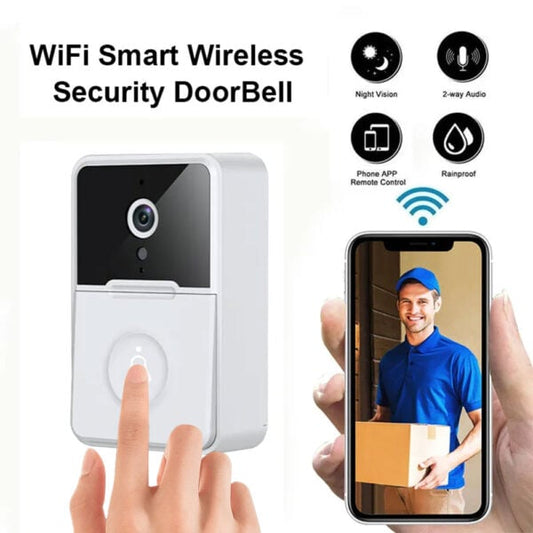 جرس الباب الذكي مع كاميرا مراقبة لحماية منزلك عن طريق هاتفك النقال